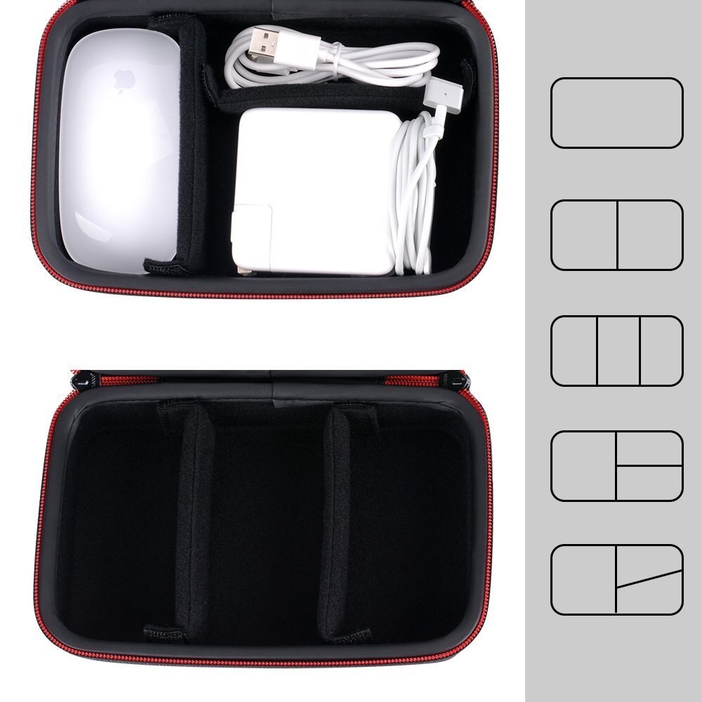 Smatree Hard Case A90 Voor Apple Potlood, voor Magic Mouse, voor Magsafe-lichtnetadapter, voor Magnetische Oplaadkabel Carry Case