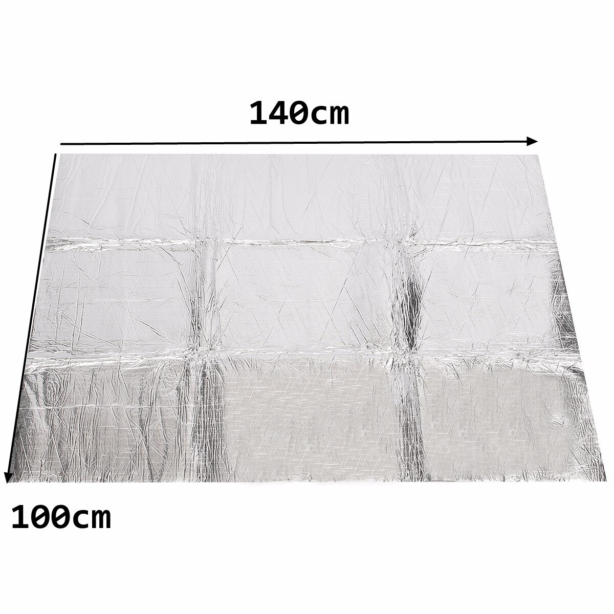 140x100cmx0.5cm mata pochłaniająca dźwięk robić samochodu hałjak maska izolacyjna osłona tłumiąca silnik zapora ogniowa ciepła pianka aluminiowa Sticke