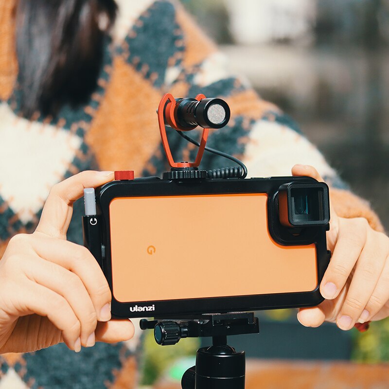 Ulanzi Vlog étui à Cage en métal pour Pixel 4 XL étendre la chaussure froide pour Microphone de lumière LED