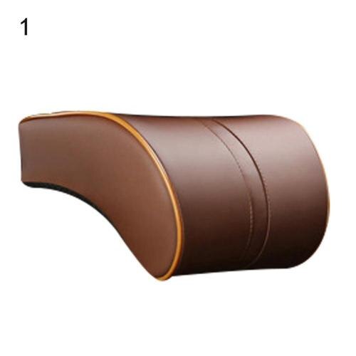 Car Memory Foam Travel Comfortable Neck Headrest Pillow Lumbar Support Cushion: Coffee Headrest