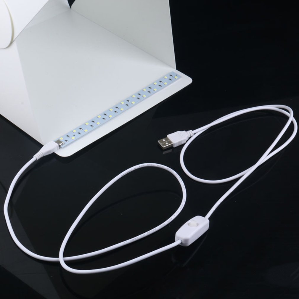 Scatola a luce soffusa a LED mini studio a quattro colori da 20cm con scatola per fotocamera piccola con interruttore USB