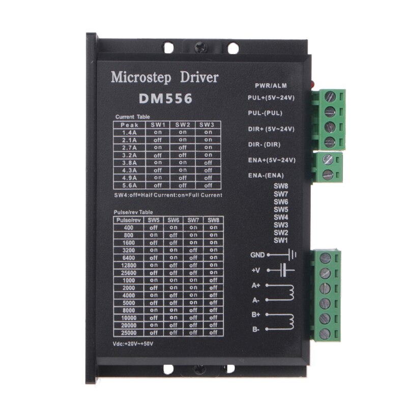 DM556 2-Fase Digitale Stappenmotor Driver 42/57/86 Stappenmotor Driver Voor Cnc