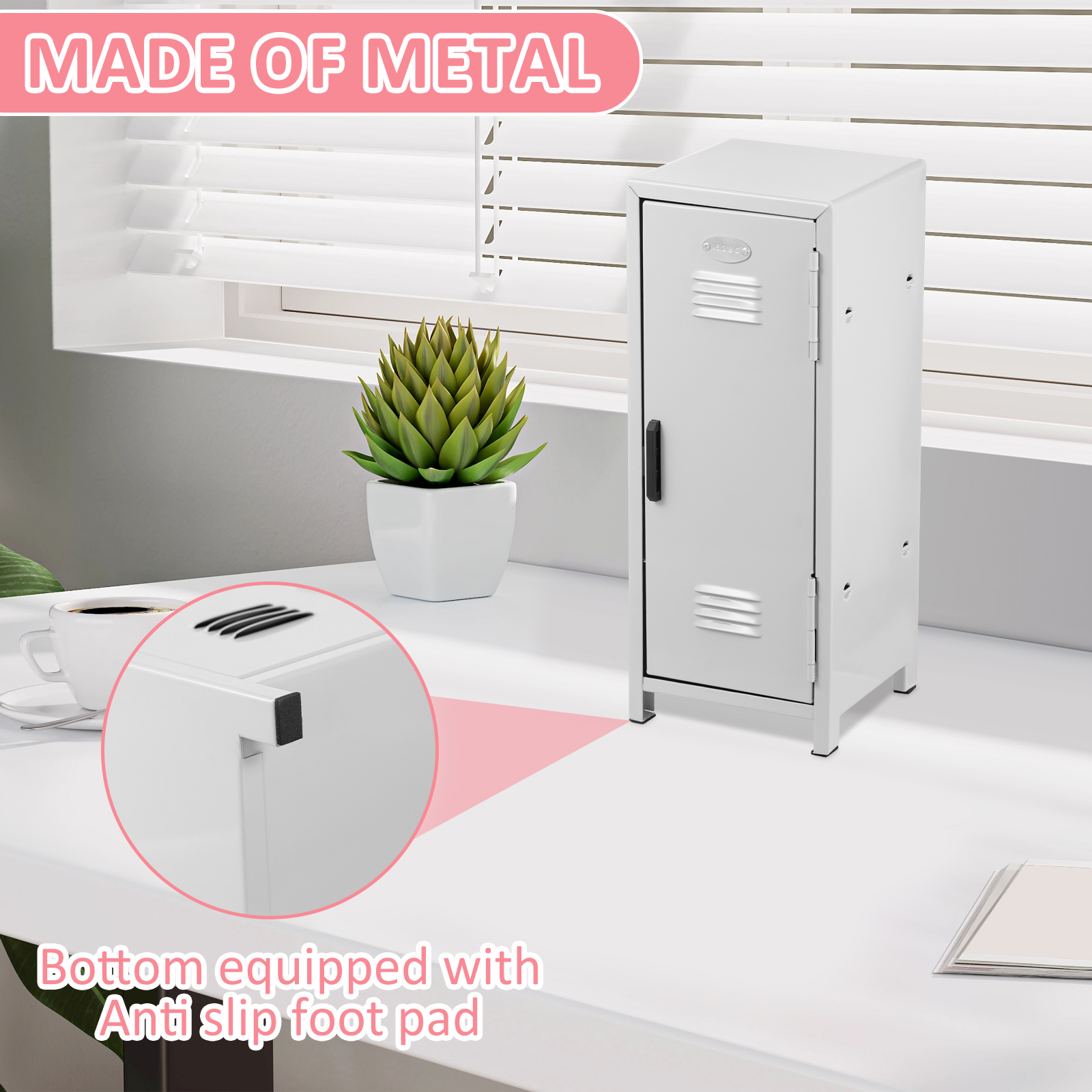 Mini Household Insurance Box Rustproof Metal Small Locker Portable Mini Locker Cabinet Safe Key Insurance Cabinet Mini Storage