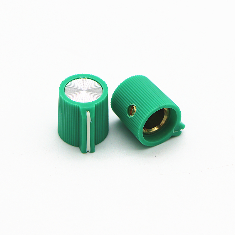 16x14 Gitarren effektor knopf Leistungs verstärker knopf Potentiometer knopf Innen loch 6,4mm: green