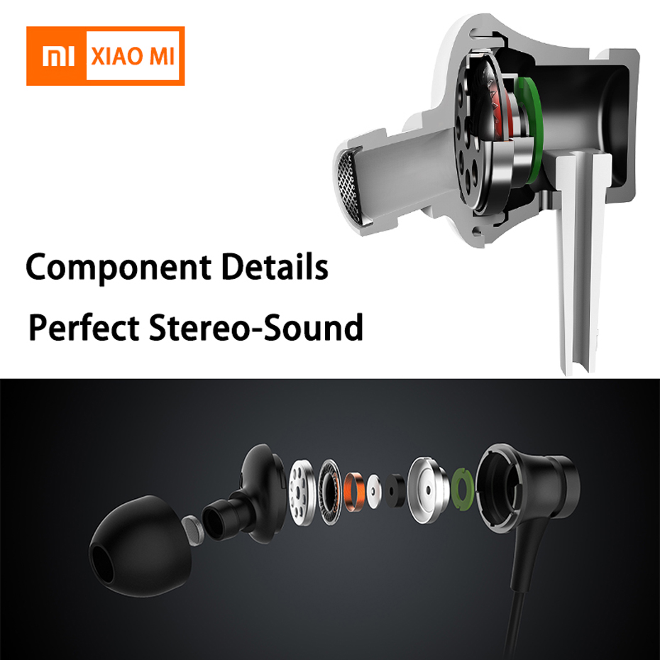 Original Xiaomi Piston 3 auriculares bajos con cable 3,5 MM auriculares deportivos intrauditivos con micrófono para teléfono Xiaomi Samsung Huawei