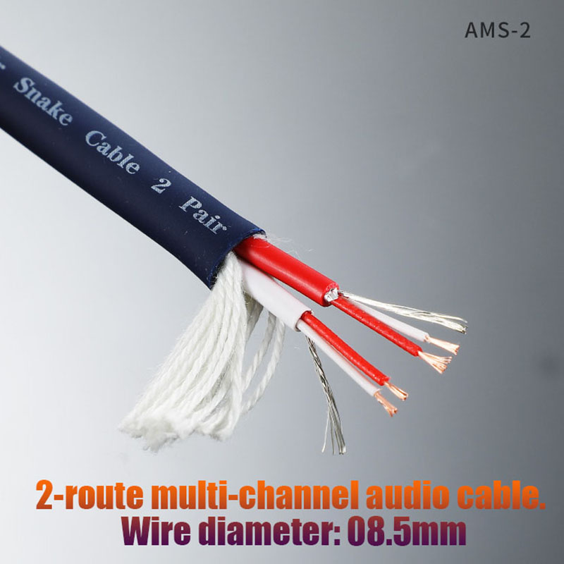 1/2/3/4/5/6-10m XLR Microfoon Kabel 2/4/8/12/16/24 meerkanaals Kabel Audio Luidspreker Podium Signaal Multicore Kabel: Black / 10m