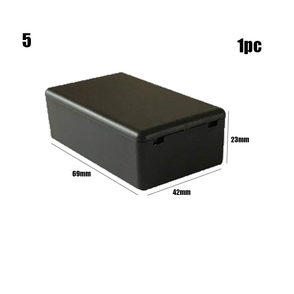 22 Sizes Project Electronic Project Box ABS Plastic Waterproof Cover Instrument Case Enclosure Boxes 8 Sizes: black 69x42x23mm