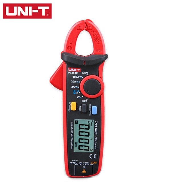 UNI-T UT210A UT210B UT210C UT210D UT210E True RMS Digital Clamp Meters AC/DC Capacitance Tester Non Contact Multimeter: UT210E