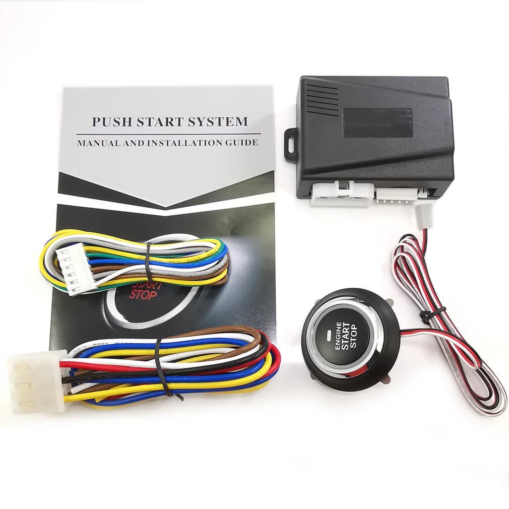Car Engine Push Start Button Ignition Starter Keyless Engine Start Stop Push Button Start Stop Button Remote Engine Start 9001