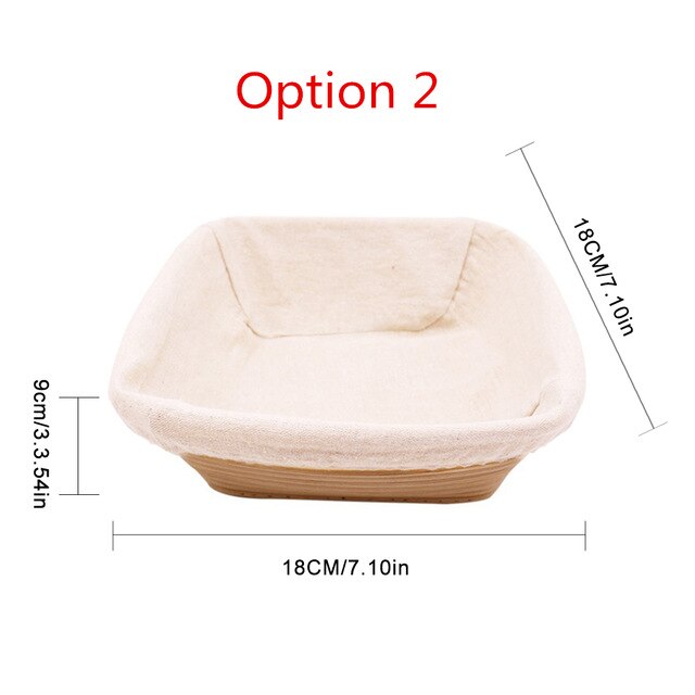 Round Natural Rattan Bread Countryside Style French Bread Mass Proofing Baskets Dough Banneton Baskets Fermentation Basket: Type 3-L