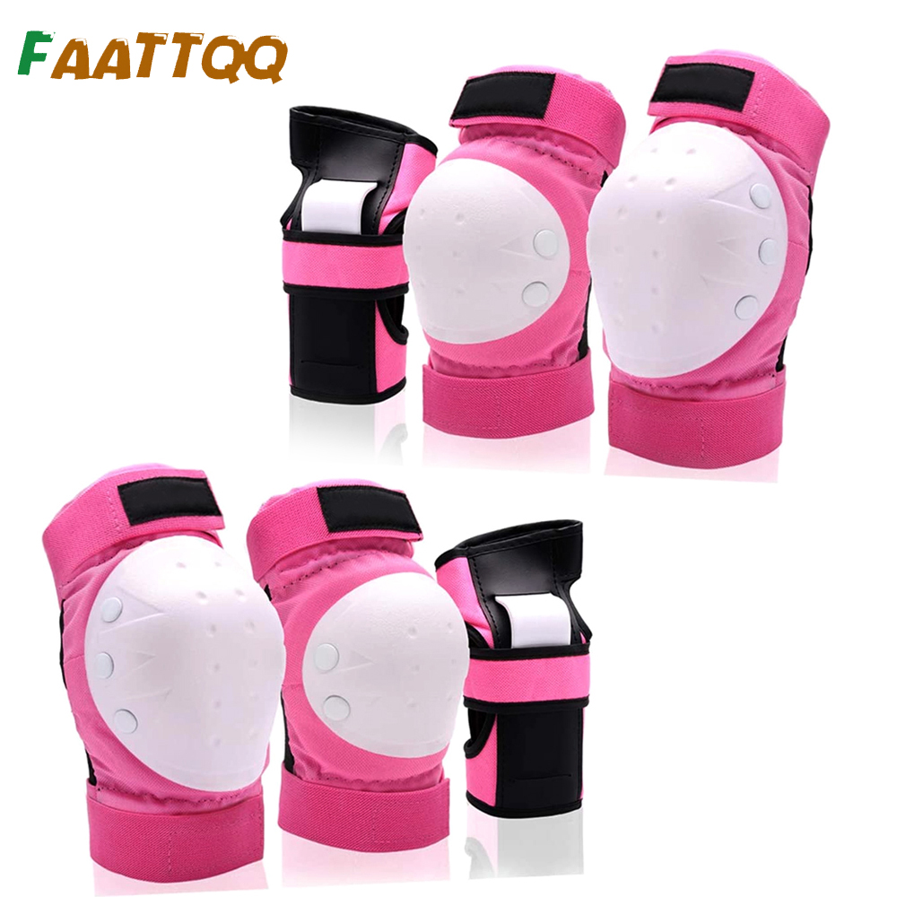 Rodilleras coderas protectores de muñeca para adultos/jóvenes, juego de equipo de protección para monopatín ciclismo bicicleta BMX bicicleta Scootering