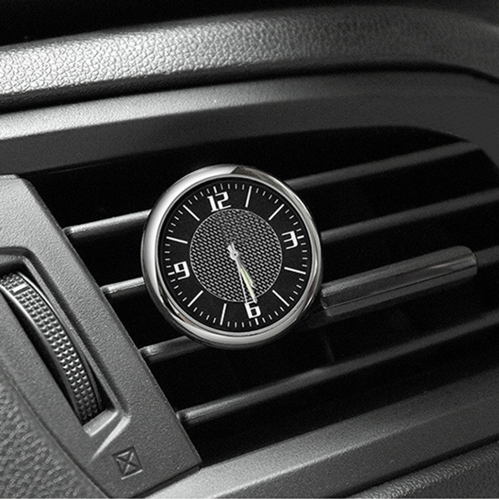 Auto Klok Auto Voertuig Lichtgevende Ronde Quartz Klok Horloge Dashboard Luchtuitlaat Decor