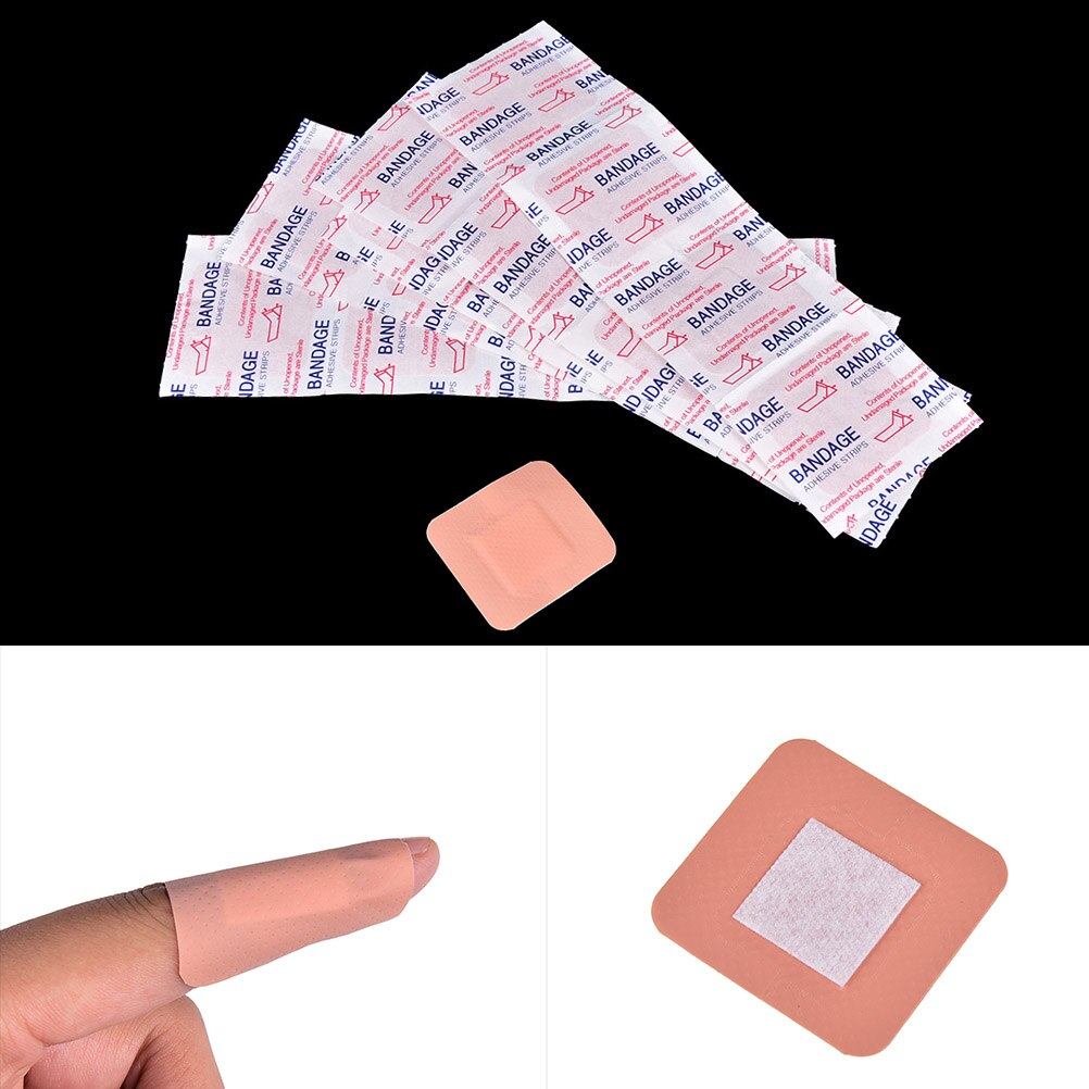 20 Stks/doos Waterdicht Ademend Ehbo Bandage Zelfklevende Bandage Ehbo Band Aid Voor Reizen Camping Accessoires