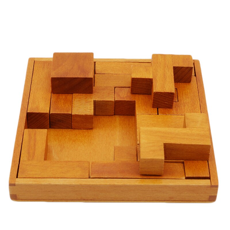 Solid Pentominoes Wooden Puzzle Geometry Brain Teaser Game Developing Child Intelligence