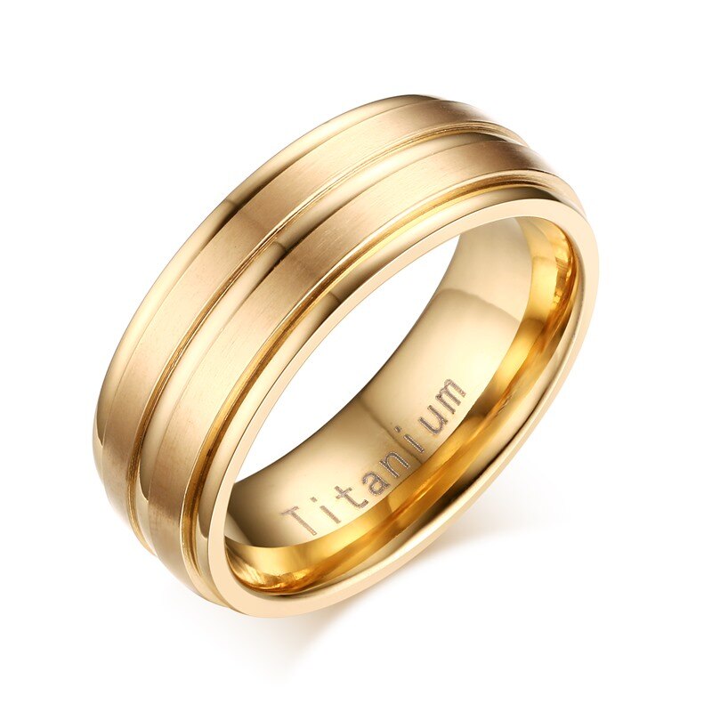 Vnox de Carbure de Titane Hommes Anneau De Mariage Anneaux 8mm USA Taille Gravé "Titanium": 9 / TR012G