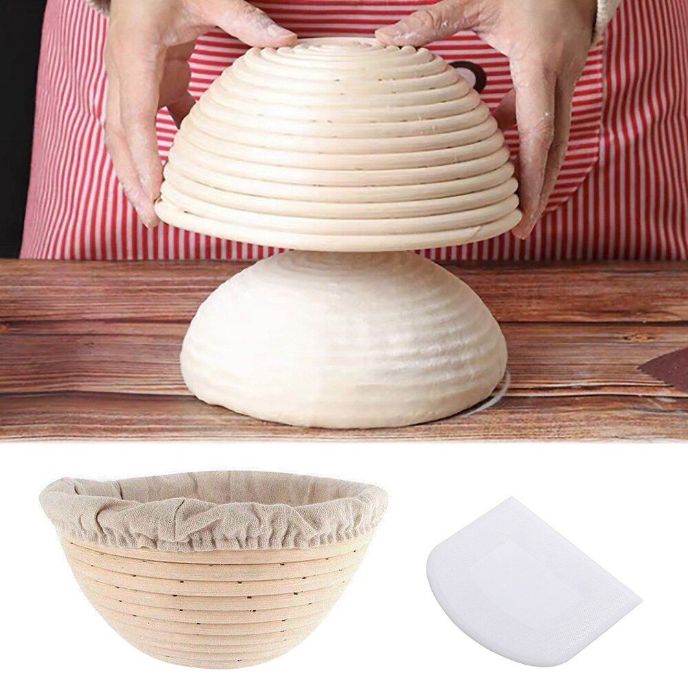 Rattan Bread Proofing Basket Natural Oval Rattan Wicker Dough Fermentation Sourdough Wicker Baskets Kitchen Accessories