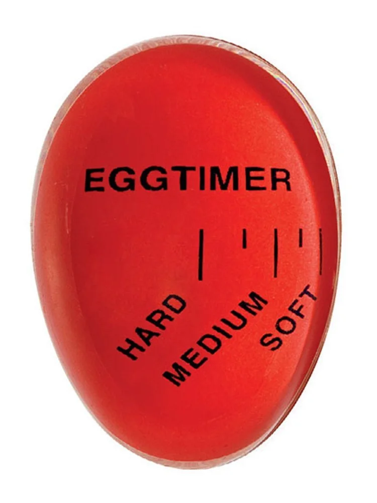 1pcs Egg Timer Kitchen Electronics Gadgets Color Changing Yummy Soft Hard Boiled Eggs Cooking Eco-Friendly Resin Red Tools
