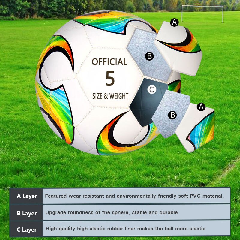 Soccer Ball Size 5 Size 4 Size 3 Football Sports Match Training League futbol foot ball