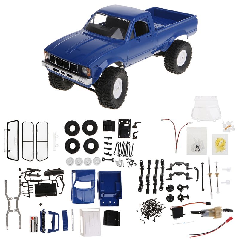 WPL C24 2.4G DIY RC Car KIT 4WD Remote Control Crawler Off-road Buggy Moving Machine Kids Toys