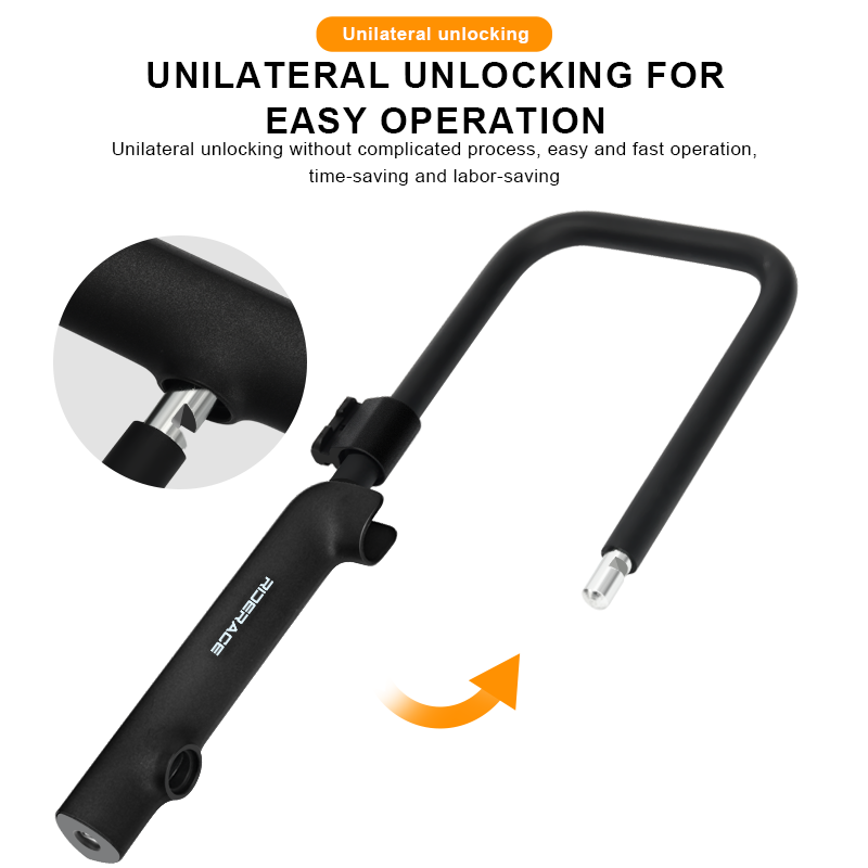 Candado para bicicleta en forma de U, candados portátiles antirrobo reforzados de alta seguridad para patinete eléctrico, accesorios para ciclismo