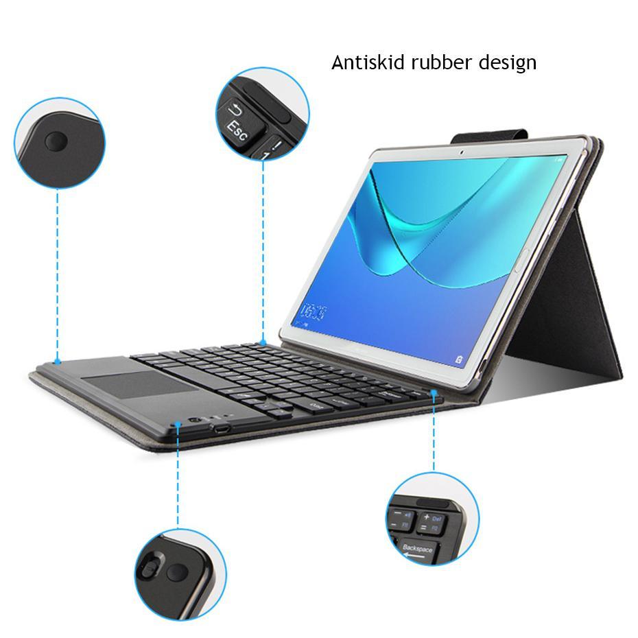 for Huawei MediaPad M6 Pro M6 10.8'' Case VRD-L09 SCM-AL09 W09 Bluetooth Keyboard PU Leather Tablet Cover Multilingual Language