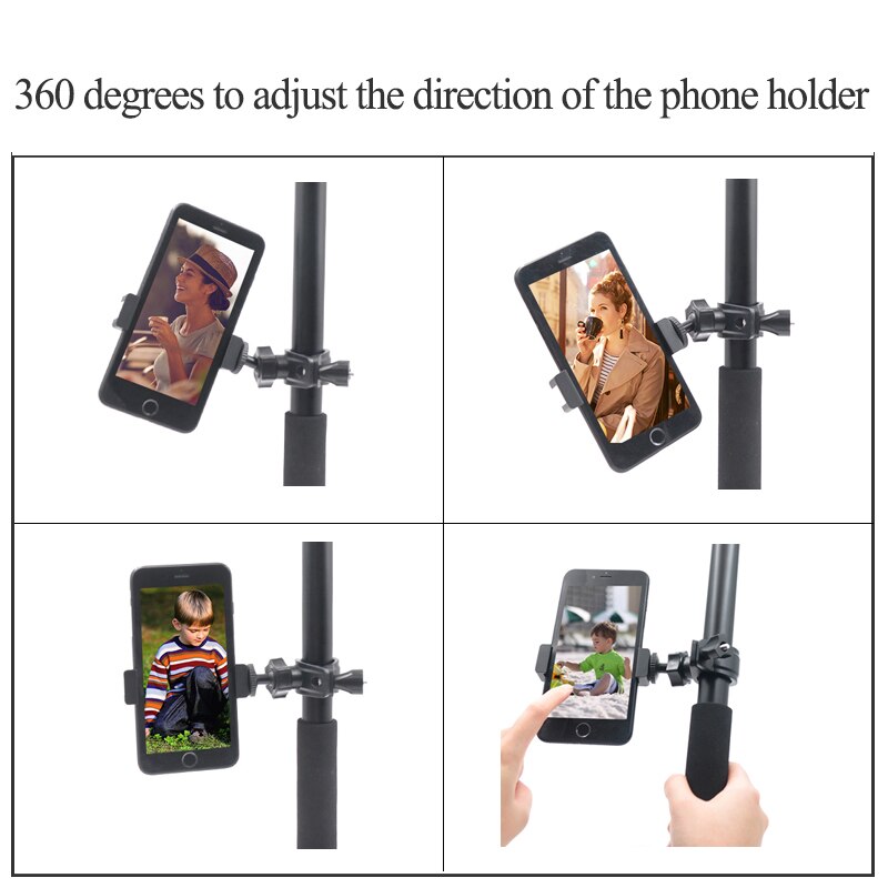 Aluminum pole Super Long Selfie Stick with phone holder For smartphon/Insta360 One X accessories EVO 360 Camera 360