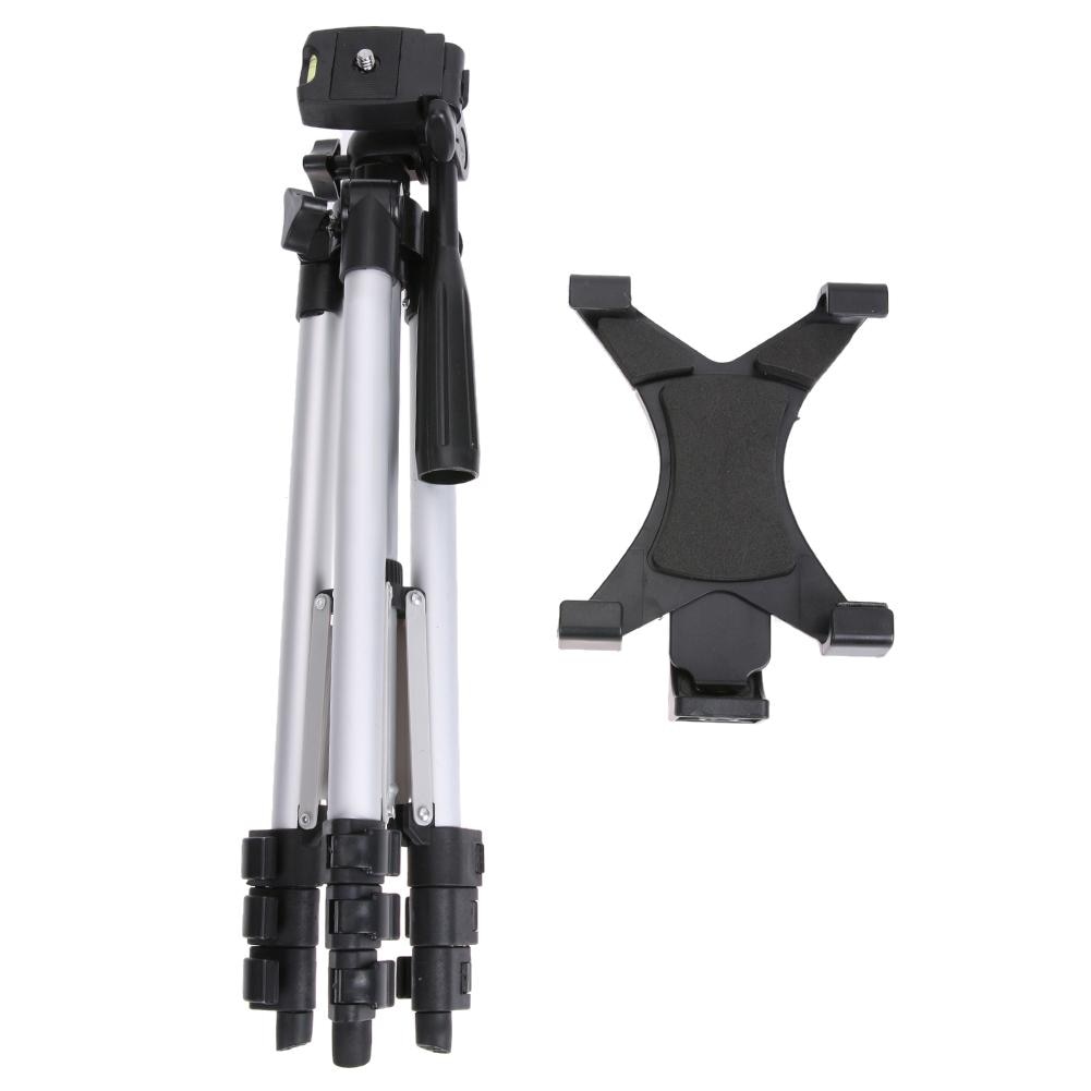 Universele Tablet Stand Statief Met 1/4 "Schroef Tablet Clamp Houder Voor Ipad 2 3 4 Mini Air Pro tablet Camera Statief
