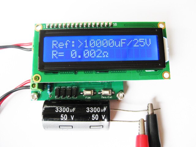 ESR kondensator linie Detektor Tester milliohm ESR tabelle tabelle +