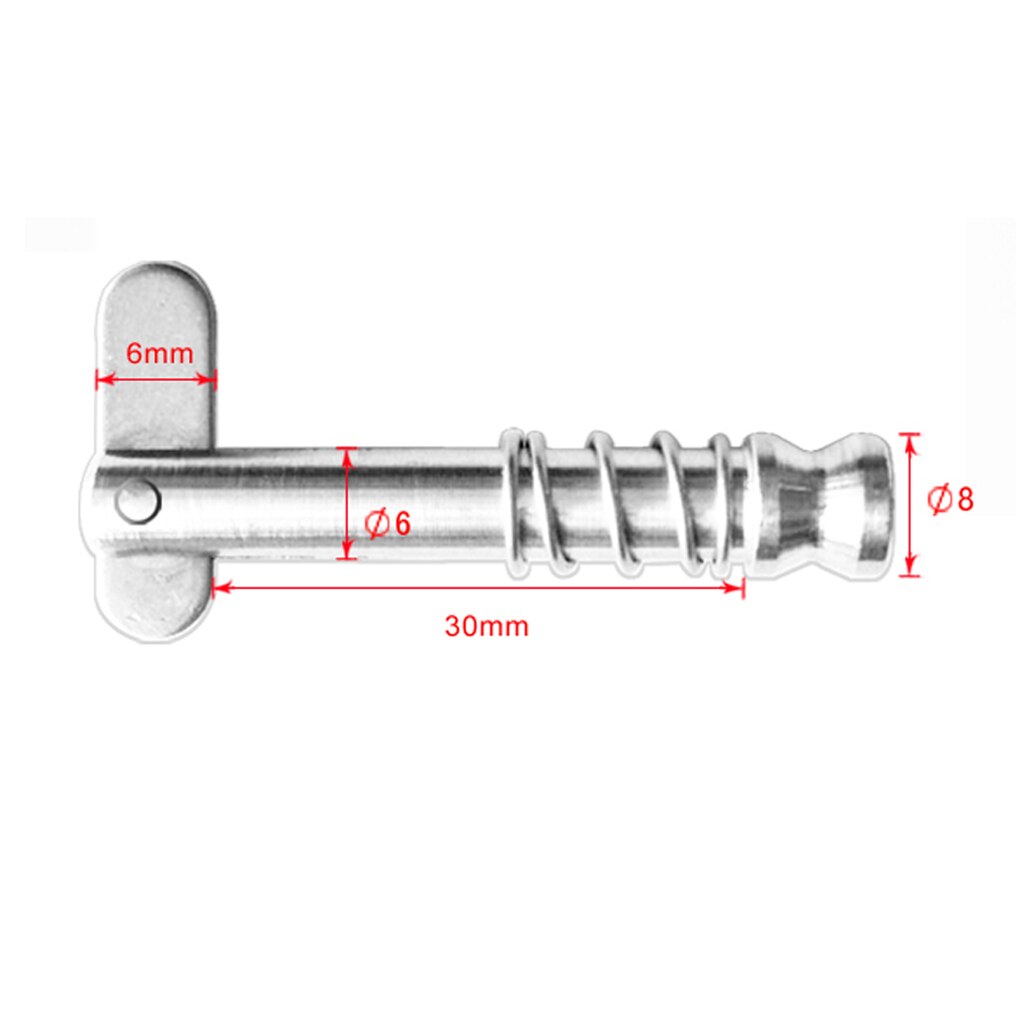 316 Stainless Steel Spring Loaded Quick Release Pin Boat Bimini Top Fittings