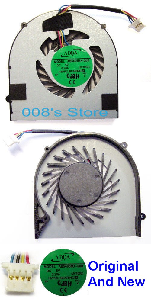 Nueva computadora portátil CPU ventilador para ACER ASPIRE 721 de 753 de 1430 1430Z 1551 1830 1830Z 1830T 1830TZ MS2298 AB5405MX-Q0B JV1003 0.20A