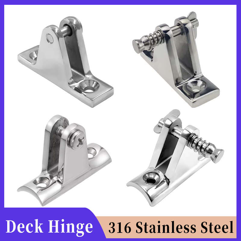 Bimini Top Deck Scharniere Marine 316 Edelstahl Bootsteile Zubehör Bimini Top Fitting Hardware mit Schnellspannstiften