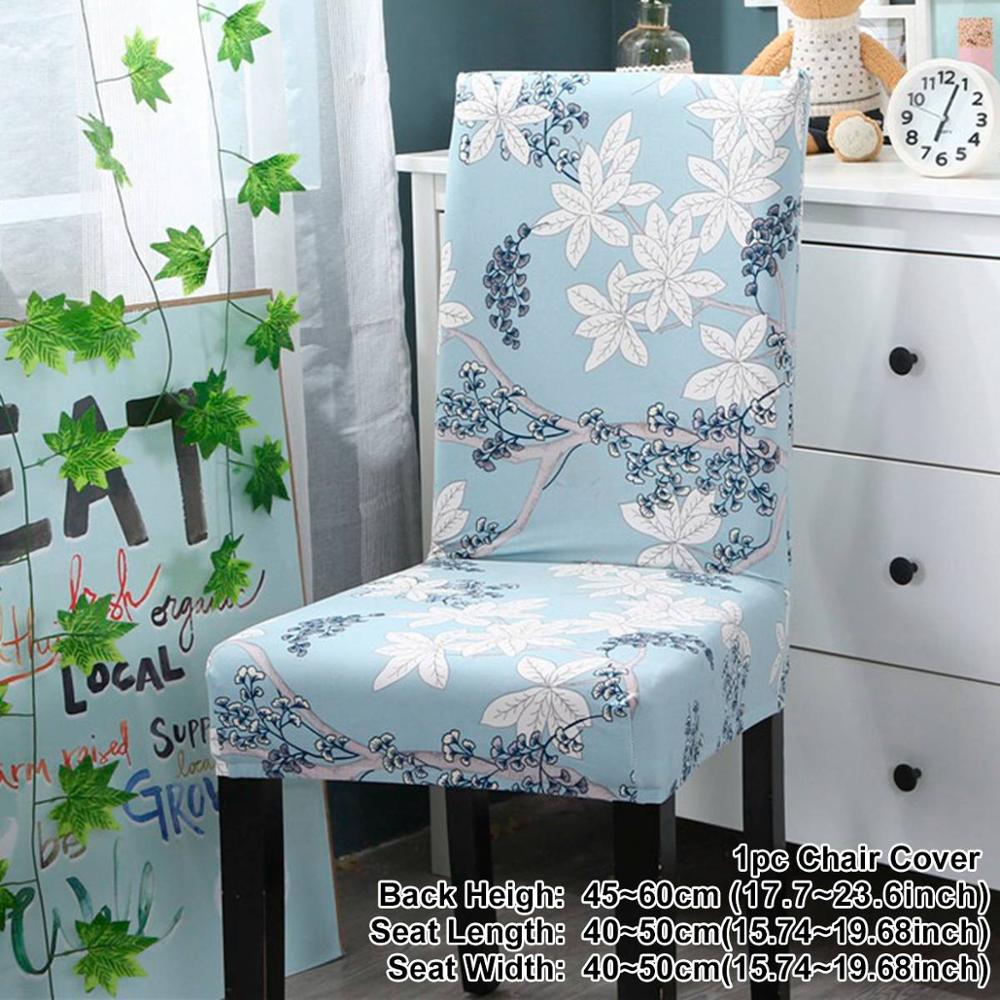 Housse de chaise élastique en spandex de style nordique royal, housse de siège de salle à manger extensible, housses de siège de chaise pour banquet de mariage, hôtel: Style 10