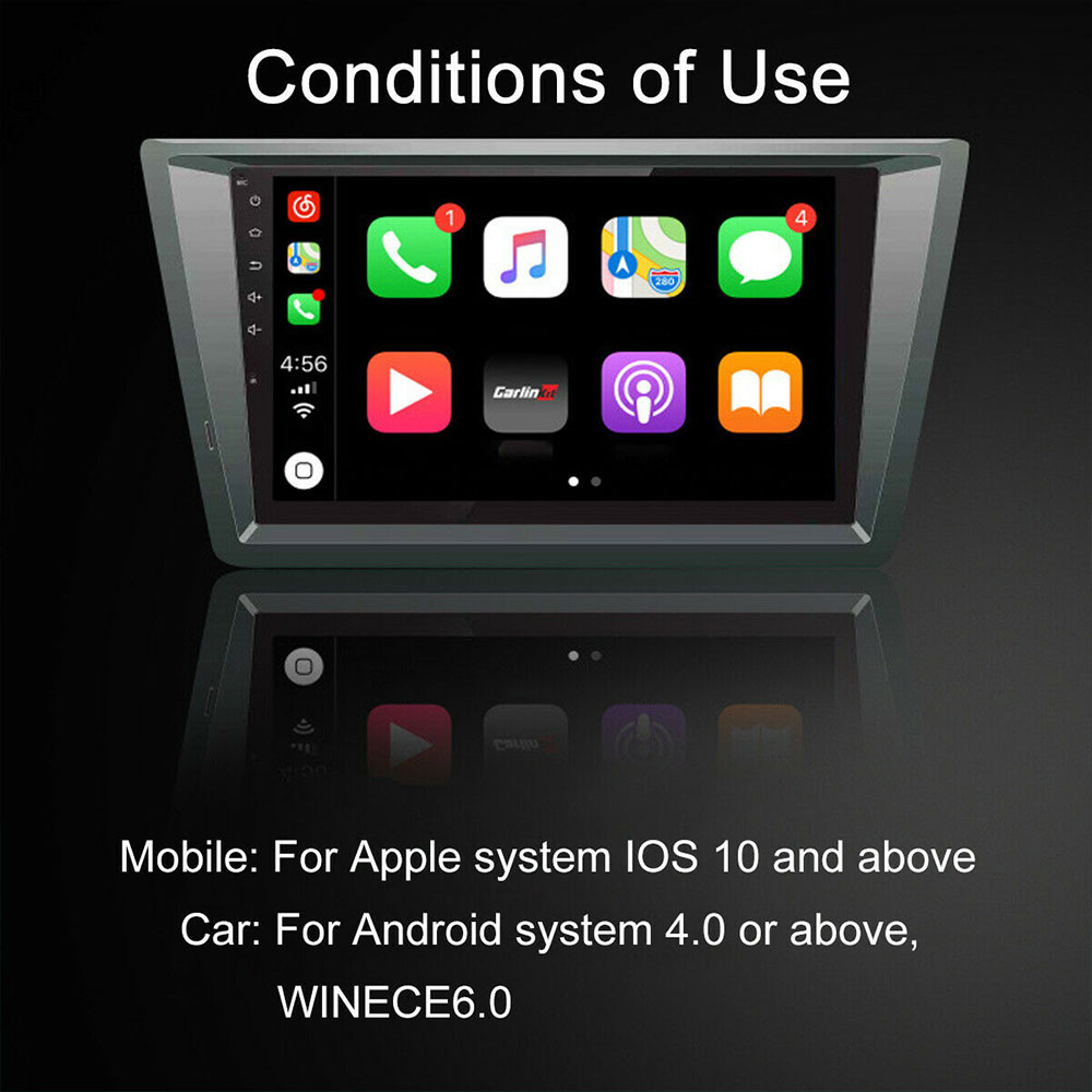 Carlinkit Carplay Android Usb Dongle Wireless Voor Apple Ios Auto Telefoon Auto Navigatie Spiegel Link Speler Wifi Bluetooth Full Hd