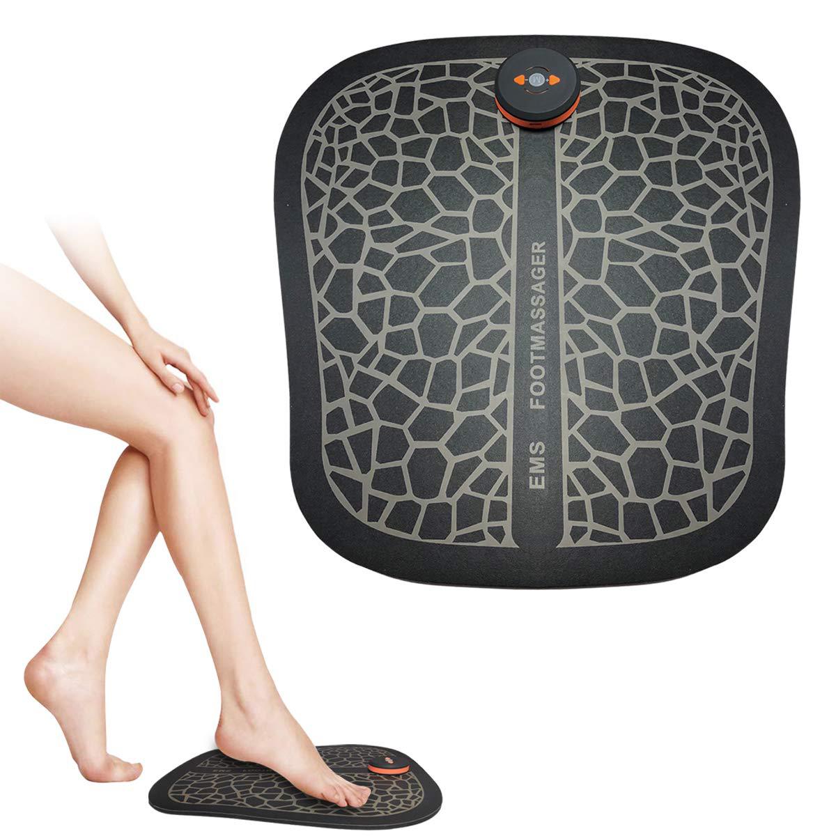 Elektrisk fodmassageapparat pedicure ems fødder muskelstimulator fodmassagemaskine måtte smertelindring forbedre blodcirkulationspuden: Heihong
