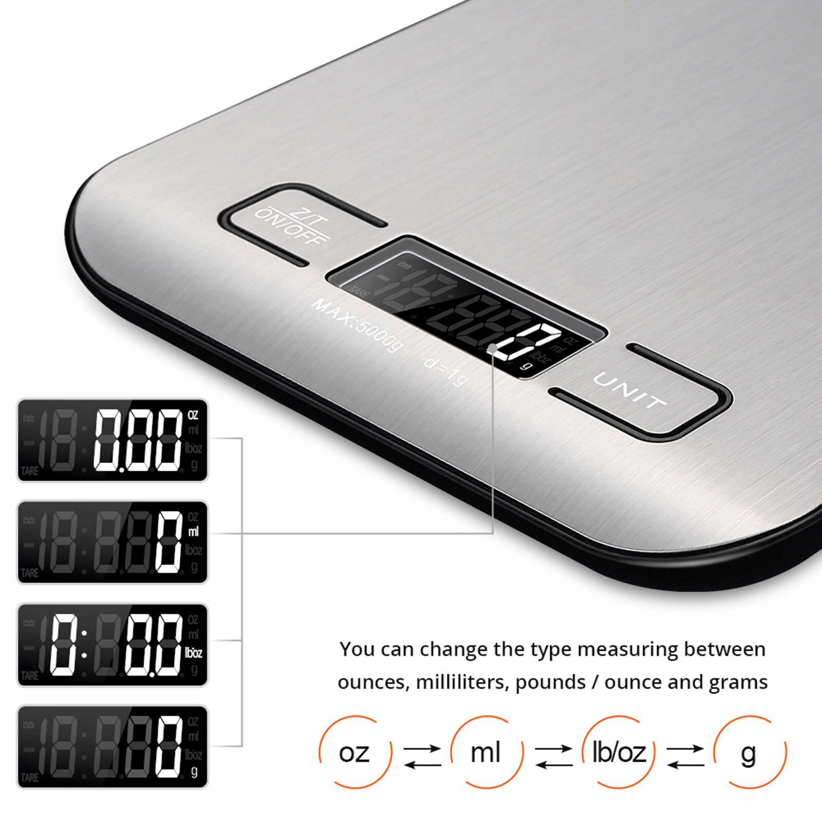 Electronic Weighing Scale Electronic Food Scales Portable Household Products Kitchen Supplies Kitchen Scale