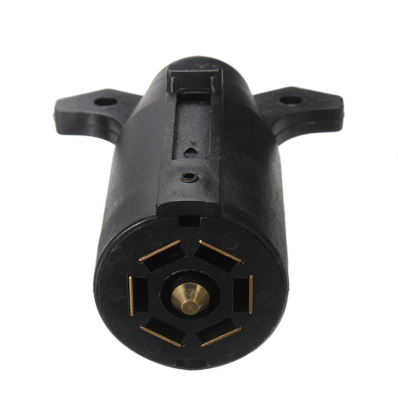 1pc 7 Pin Plug Round Male Metal Caravan Trailer Electric Trailer Brakes Truck Towing Electric Plug Connector Lighting Board Plug