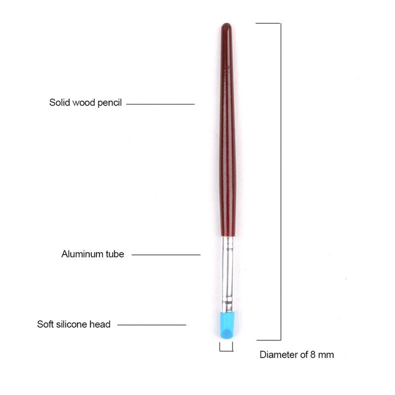 5 Pcs Dental Resin Borstel Pennen Dental Vormgeven Silicone Lijm Composiet Cement Porselein Tanden Tandarts Gereedschap Tandheelkunde Lab Tool