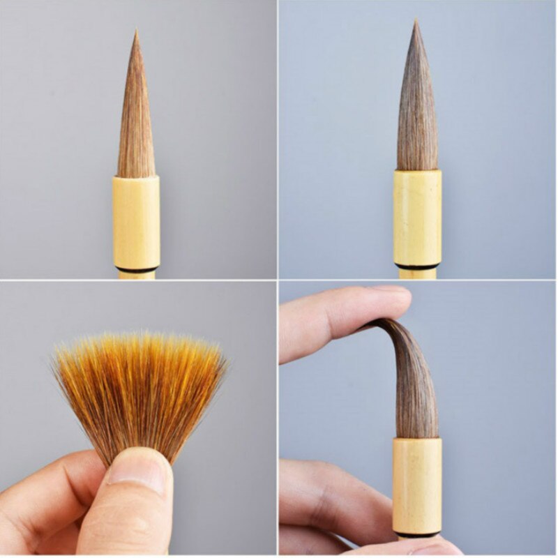 5pcs/set Chinese Landscape Painting Brushes Set Calligraphy Brush Artist Drawing Bird Character Chinese Freehand Painting Brush