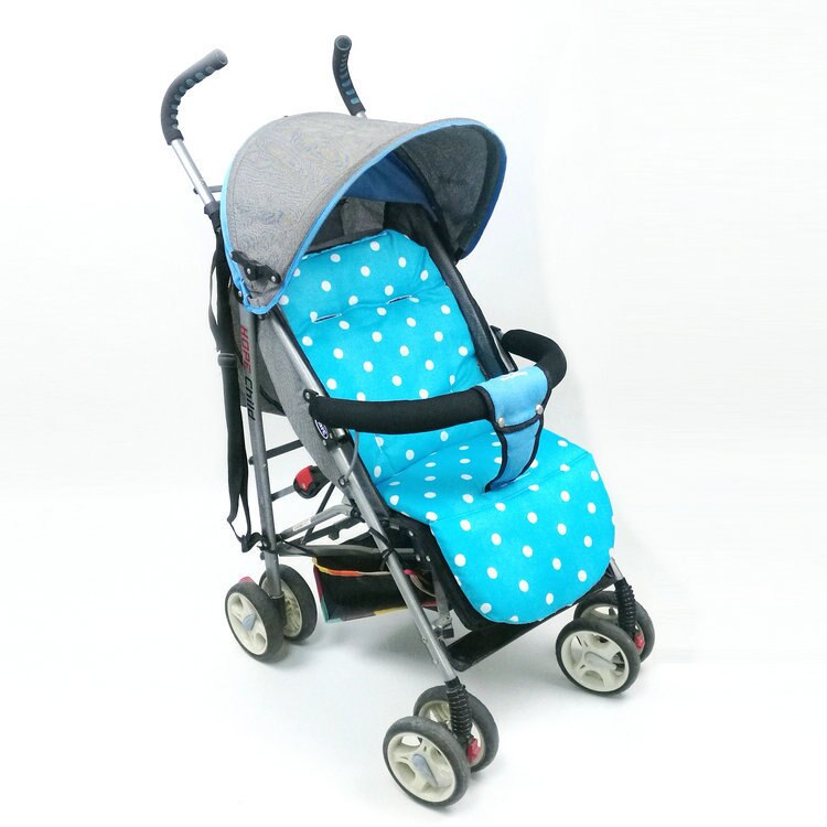 1pc tjockare barnvagn bomullstuss barnvagn paraply universal polka dot kudde barn