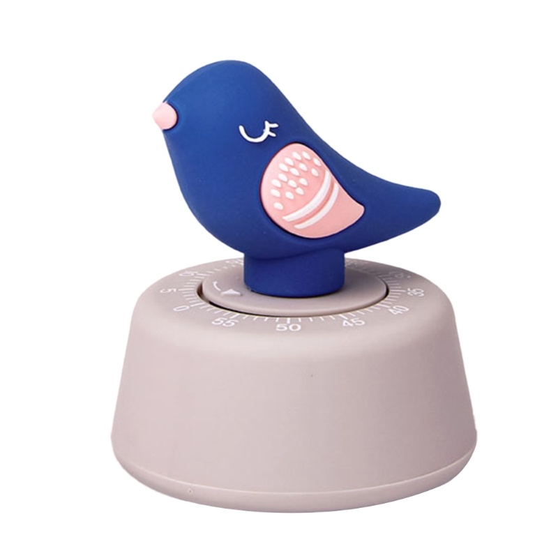 Huishouden Keuken Cartoon Vogel Timer Mechanische Tellers Klok Voor Koken Timing Koken Timer Bakken Tijd Duurzaam: Pink
