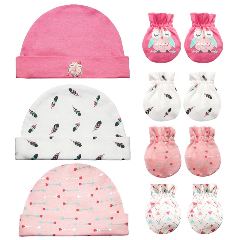 Baby Muts En Wanten Meisje Jongen Comfy Infant Cap & Handschoenen Katoen Peuter Pasgeboren Baby Accessorise Voor 0-3