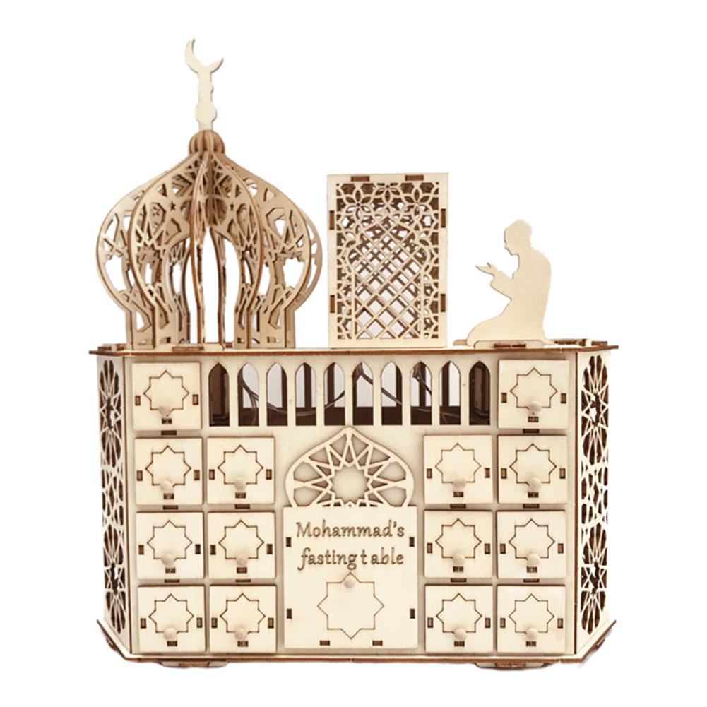 Ramadan nedtællingskalender eid mubarak slik nedtælling diy kalender træ lille skuffefest dekoration: Default Title