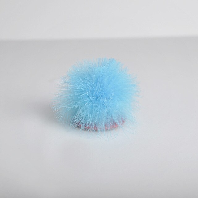 Interactive Electric Turntable Funny Toys For Cats Feather Teaser Rechargeable Maglev Bouncing Catching Kat Game Complexes: Blue ball