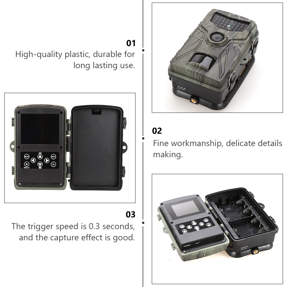 1pc 1080P Infrared Outdoor Portable Waterproof Camera(Without battery)