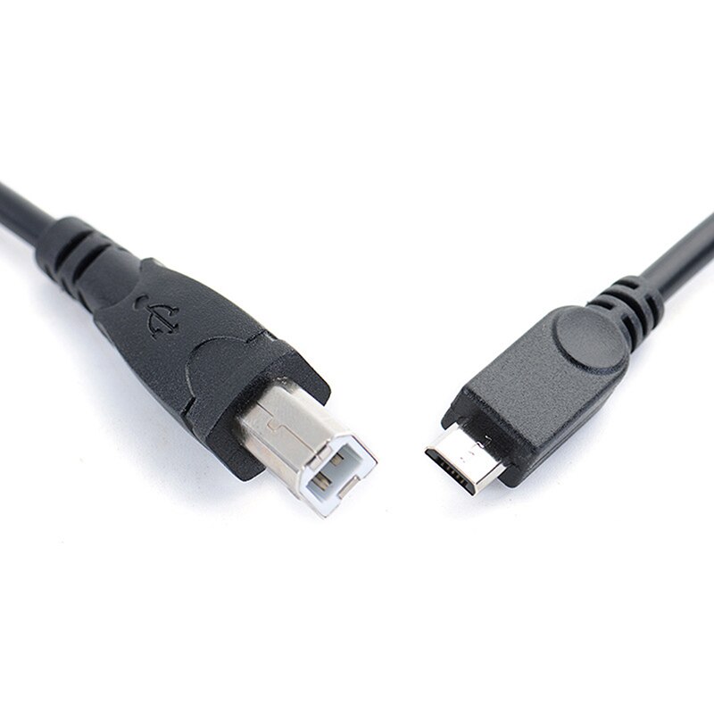 1m 3.2ft Micro USB Male To USB B Type Male Data OTG Cable For Mobile Tablet Printer