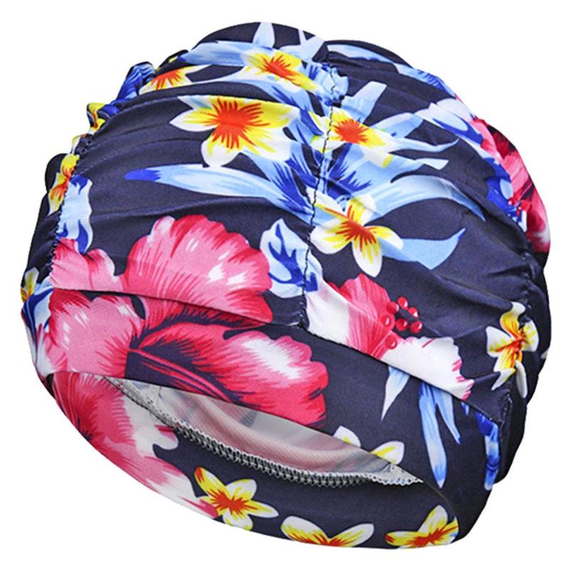 Zwemmen Hoed Vrouwen Lang Haar Badmuts Stretch Elastische Laken Badmuts Badmuts Voor Zwemmen Zwembad: E