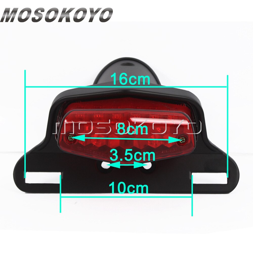 Motorfiets Lucas Achterlichten LED Vintage Brake Stop Licht Emark Achterlicht voor harley Chopper Scrambler Cafe Racer