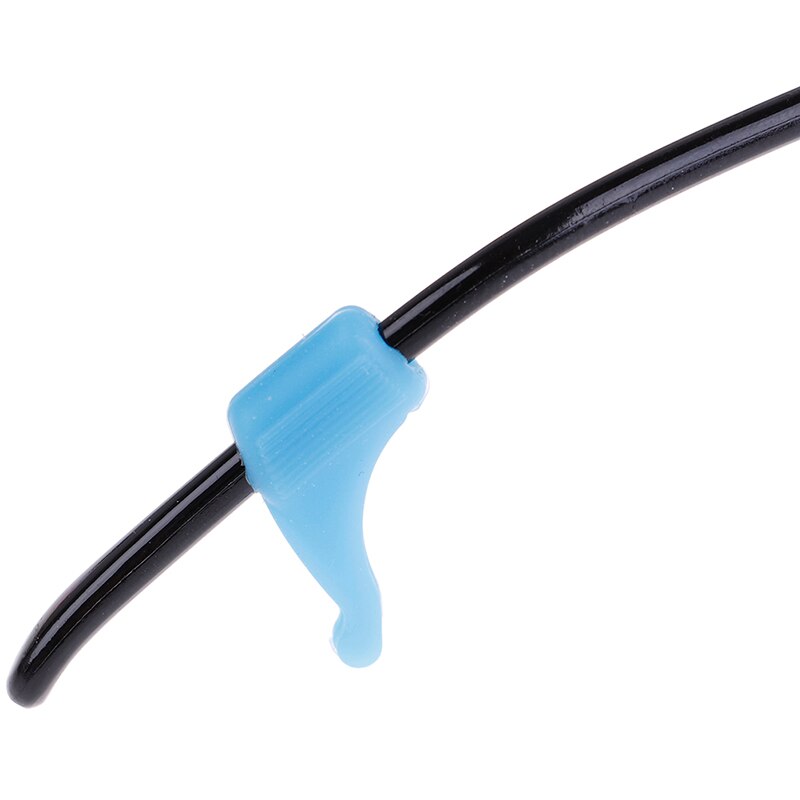 4 par/parti anti-skrid universal briller silikone ørekrog tinding spids sportsholder solbriller briller 8 farver