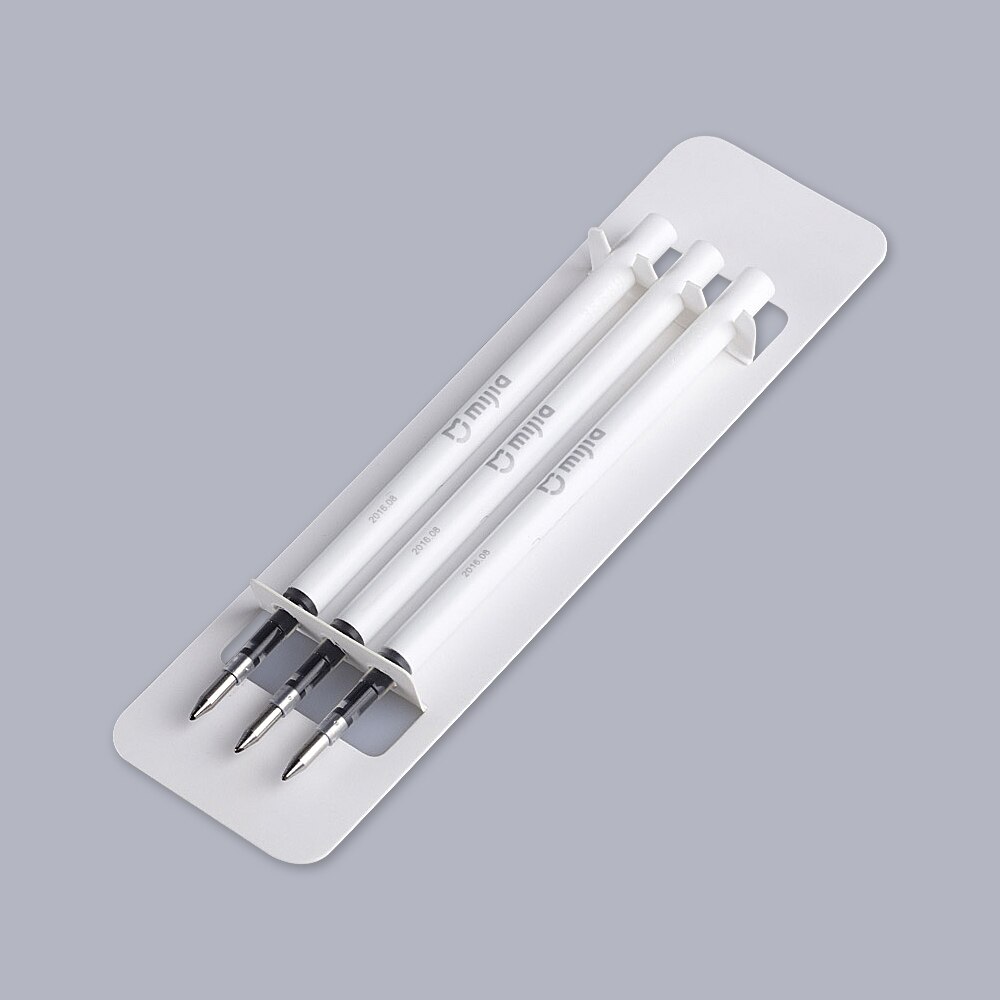 Original Xiaomi Mijia Signing Pen Mi pens with 0.5mm Swiss Refill 143mm Rolling Roller Ball Sign Pen Mi Xiomi Sign Ballpoint Pen: 3 Refills