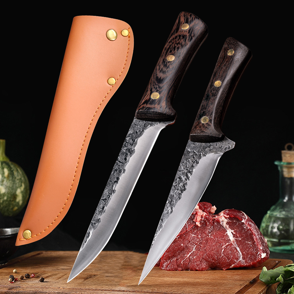 Couteau à désosser forgé pour abattage, couperet à viande, couteau à poisson de boucher, os de cuisine, viande, poisson, couteau à Sushi, outils de coupe de fruits et légumes